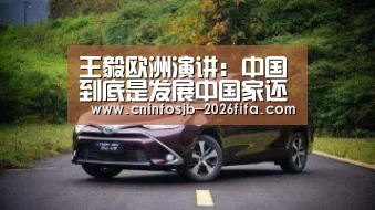 王毅欧洲演讲:中国到底是发展中国家还是发达国家?‘世界杯买球’(图1) 世界杯买球平台
