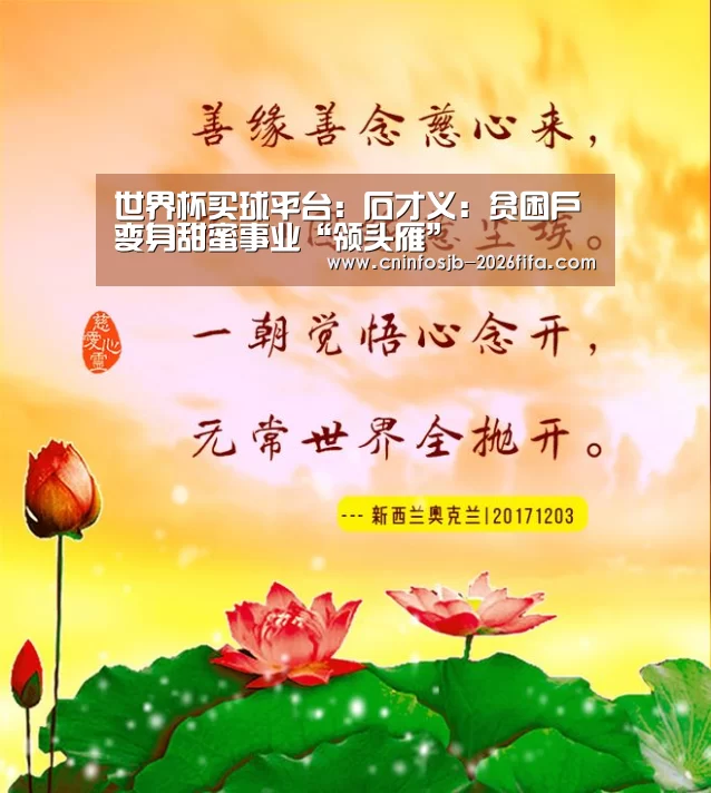 世界杯买球平台:石才义:贫困户变身甜蜜事业“领头雁”(图3) 世界杯买球平台